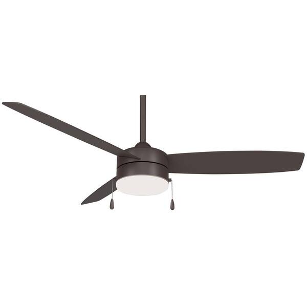 Integrated LED Indoor Oil Rubbed Bronze Ceiling Fan for sale online Rustic 54 In Aire Minka 