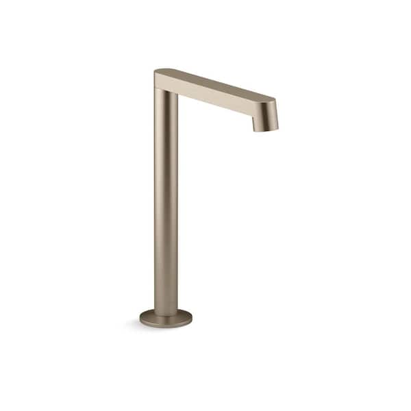KOHLER Components Bathroom Sink Faucet Spout With Row Design 1.2 GPM in Vibrant Brushed Bronze
