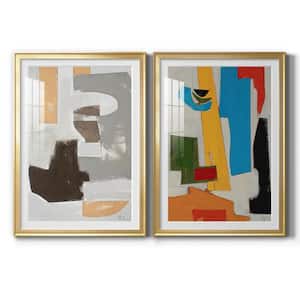 Andalusian Forms III By Wexford Homes 2 Pieces Framed Abstract Paper Art Print 18.5 in. x 24.5 in. .