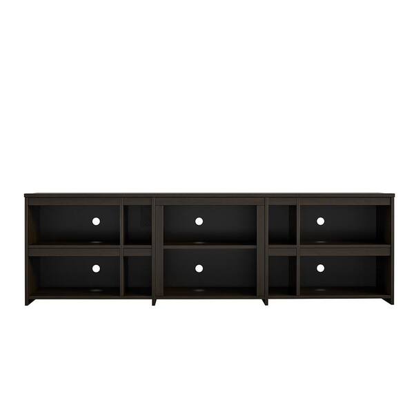 Ameriwood Home Savona 71 in. Espresso Particle Board TV Stand Fits TVs Up to 70 in. with Cable Management