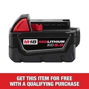 Milwaukee m18 5.0 battery and charger sale