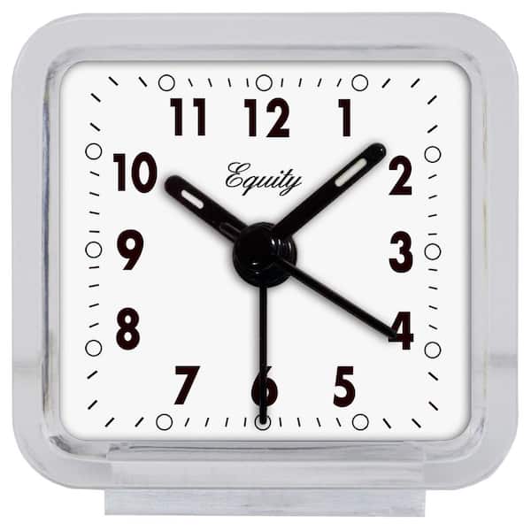 2.50 in. Clear Analog Alarm Clock