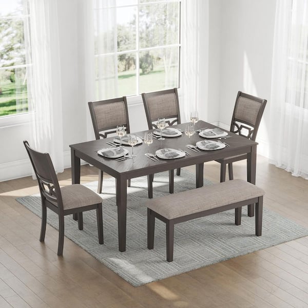 Signature DESIGN BY ASHLEY Wrenning Gray Wood Rectangle Dining
