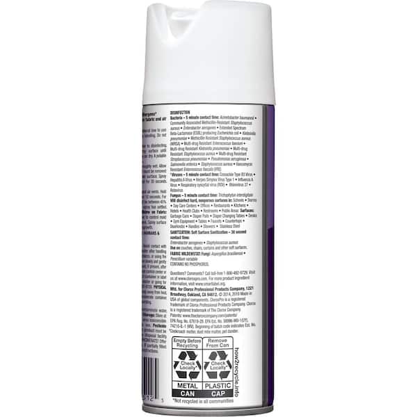 Clorox Fabric Sanitizer Aerosol Spray, Lavender Scent – RoomBox