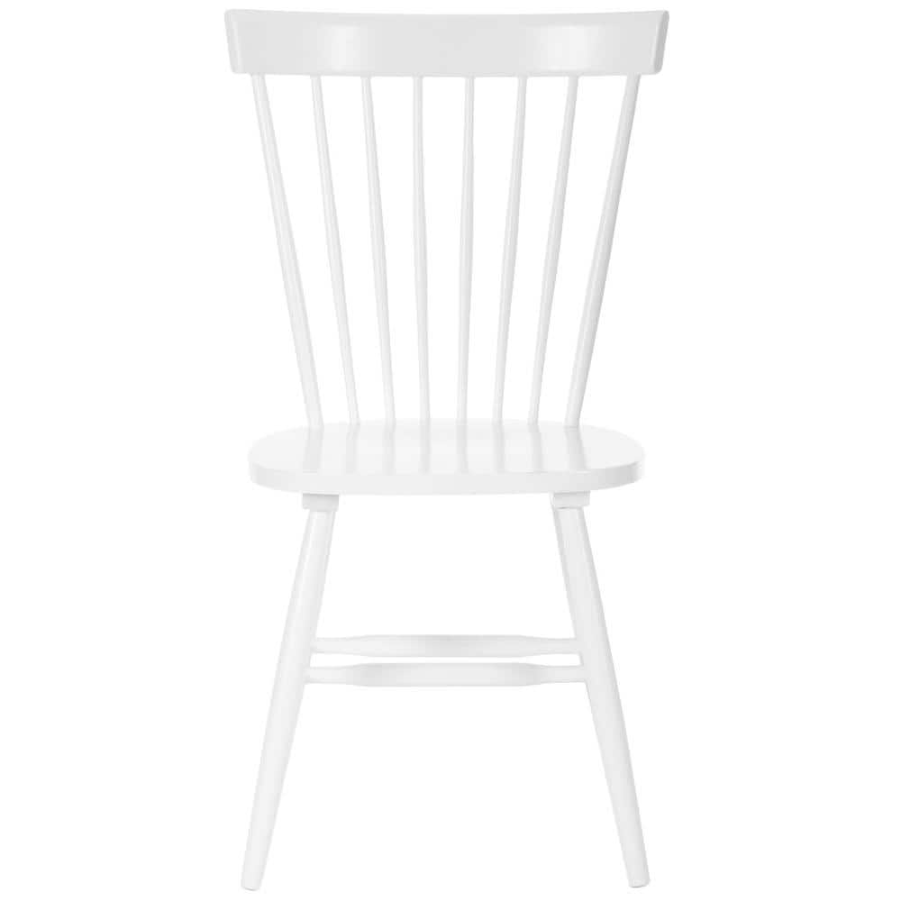 Classic White Windsor High Slat Side Chair in Solid Malaysian Oak