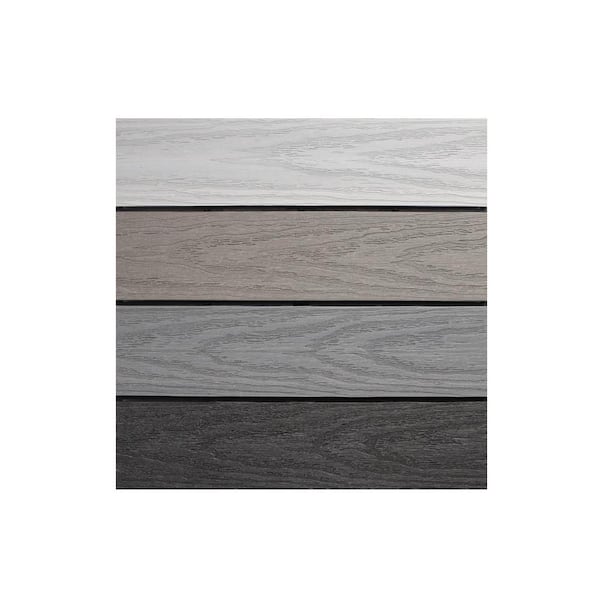 UltraShield Naturale 1 ft. x 1 ft. Quick Deck Outdoor Composite Deck Tile in Mixed Gray (10 sq. ft. per Box)