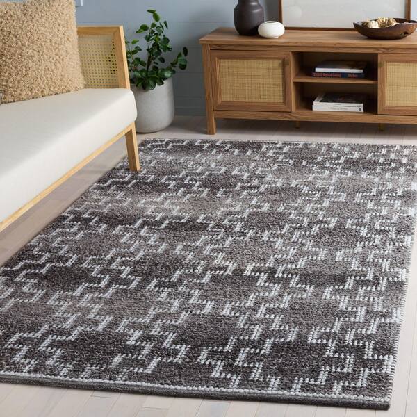 Vermont 6 ft. x 9 ft. Brown Tribal Area Rug