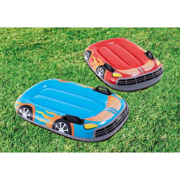 INTEX 58 in. x 13 in. Inflatable Sunset Pool and 221 in. Racing