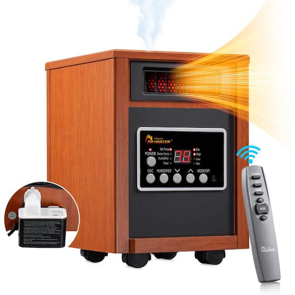 Elite Series 1500-Watt Dual Heating System Infrared Portable Heater with Built-In Ultrasonic Humidifier/Oscillating Fan