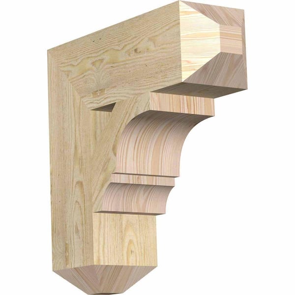 Ekena Millwork 6 in. x 20 in. x 20 in. Douglas Fir Balboa Craftsman Rough Sawn Bracket