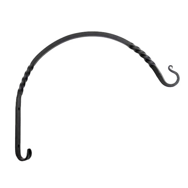 ACHLA DESIGNS 18 in. W Black Powder Coat Heavy-Duty Arc Wall Bracket