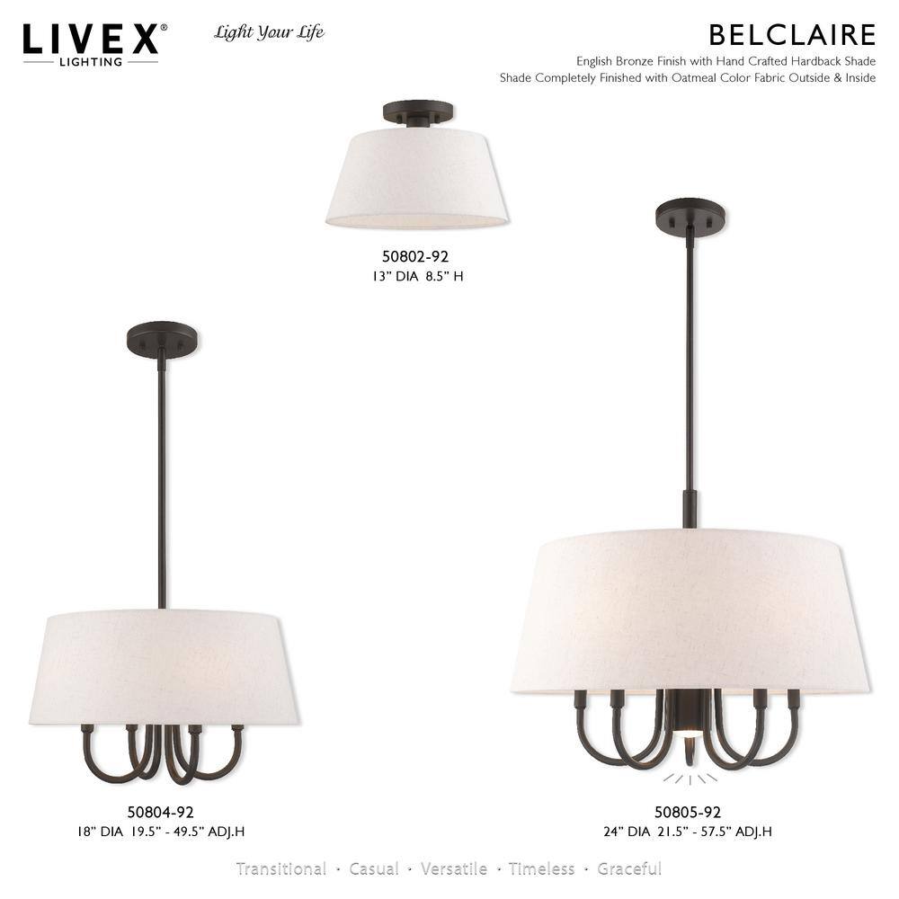 Sleek Brushed Nickel 6-Light Pendant with Oatmeal Drum Shade