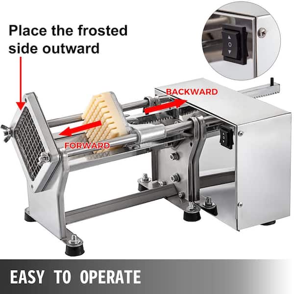 Electric French Fry Cutter Potato Chip Cutter Machine 110V 40W Stainless  Steel Electric Potato Cutter Horizontal