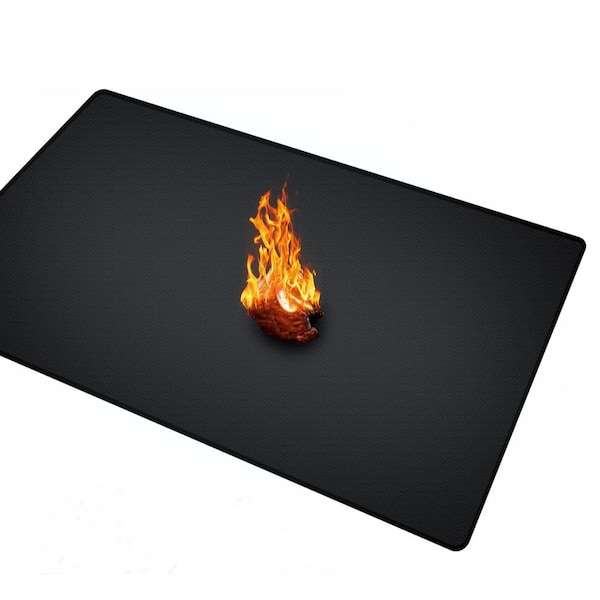48 x 30 inch Double-Sided Fireproof Under Grill Mats,Outerdoor BBQ Fire Pit Fireplace Mat