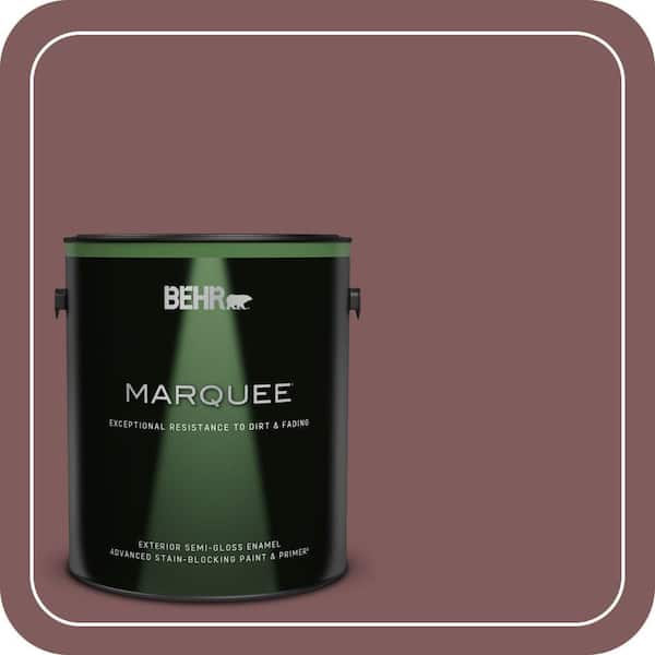 BEHR MARQUEE 1 gal. #140F-6 Book Binder Semi-Gloss Enamel Exterior Paint & Primer