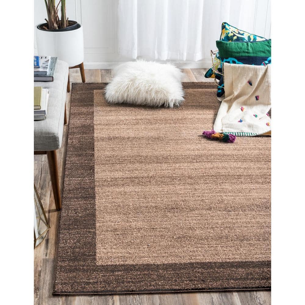 Beige Tufted Reversible Rectangular Stain-Resistant Rug, 2x3 ft