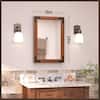 18x26 Rustic Wood Farmhouse Bathroom Vanity Mirror