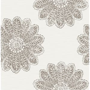 Sol Espresso Medallion Strippable Wallpaper (Covers 56.4 sq. ft.)