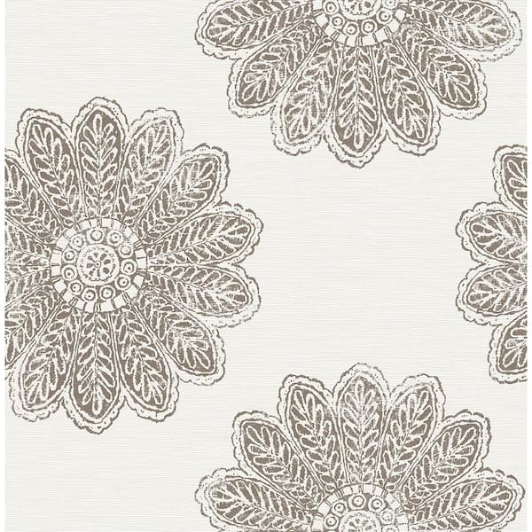 A-Street Prints Sol Espresso Medallion Strippable Wallpaper (Covers 56.4 sq. ft.)