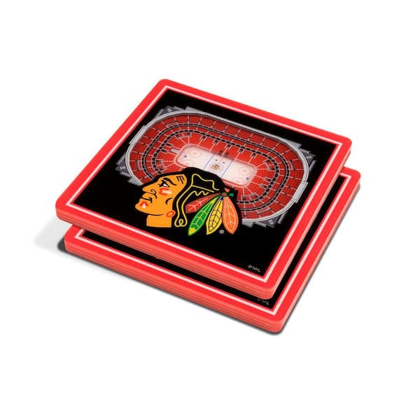 NHL Chicago Blackhawks 3D StadiumViews Coasters