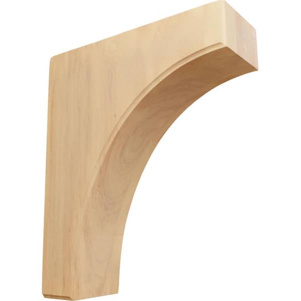 Ekena Millwork 3-1/2 in. x 10 in. x 12 in. Unfinished Red Oak Clarksville Corbel