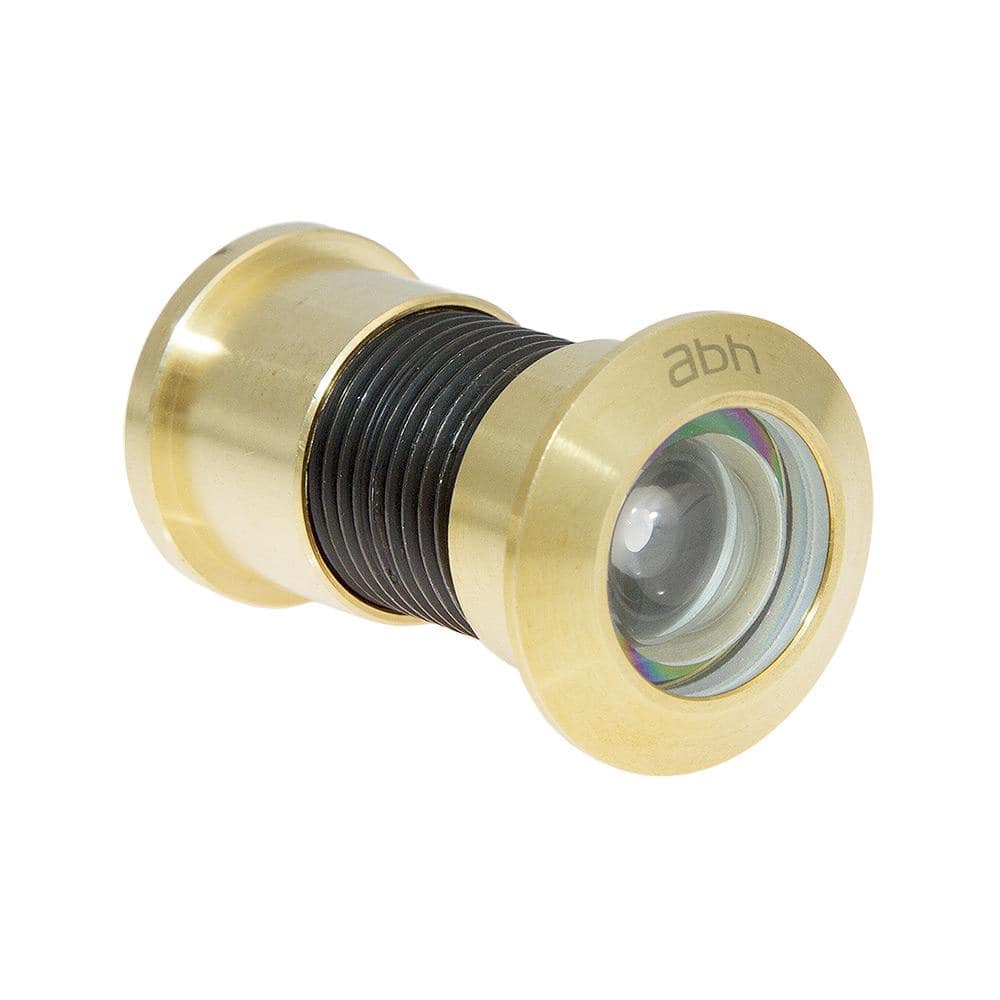 180° Bright Brass Jumbo Door Viewer with Glass Lenses