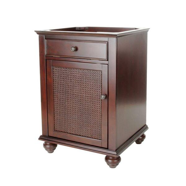 Pegasus Bimini 24 in. W x 21.75 in. D x 33.5 in. H Vanity Cabinet Only in Espresso