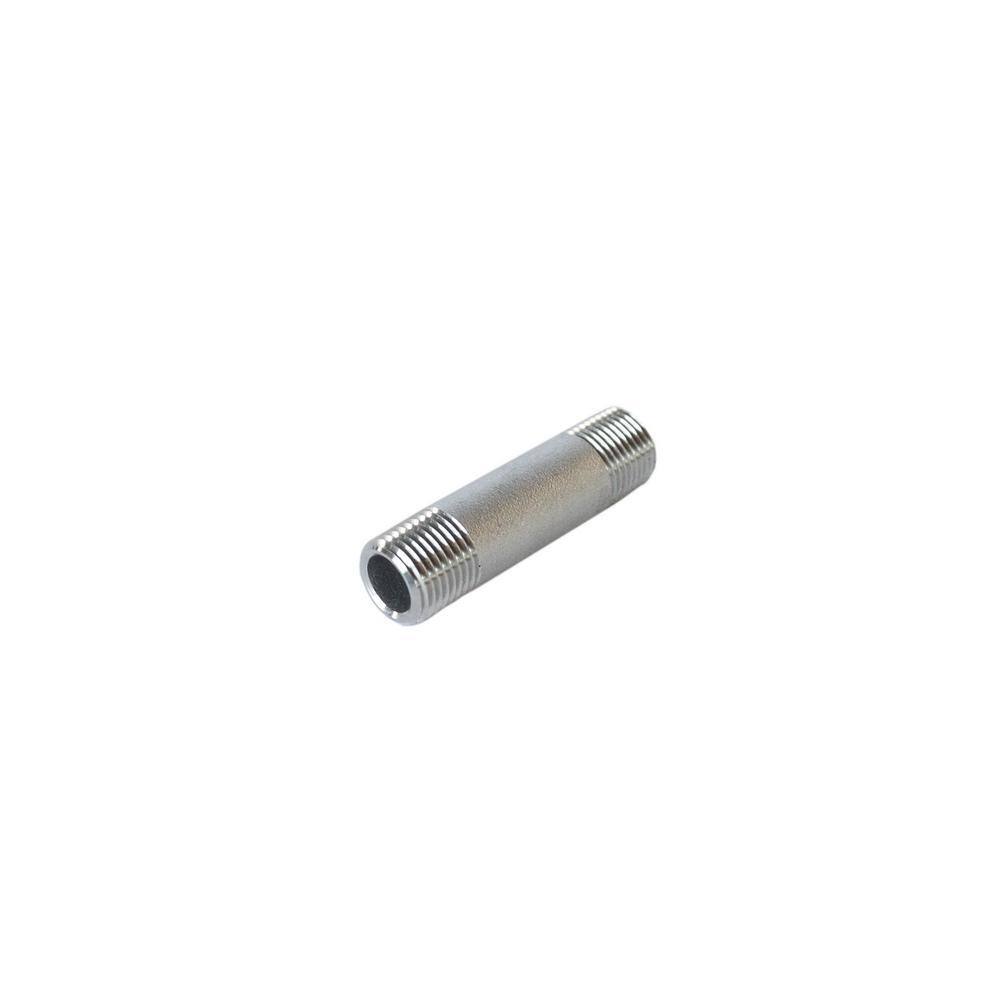 1/2 in. x 3-1/2 in. S80 316/316L Stainless Steel Nipple TBE Seamless