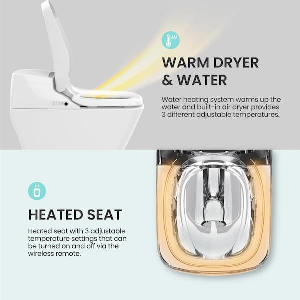 VOVO STYLEMENT VB-6000SE Electronic Bidet, Elongated, UV, 42% OFF