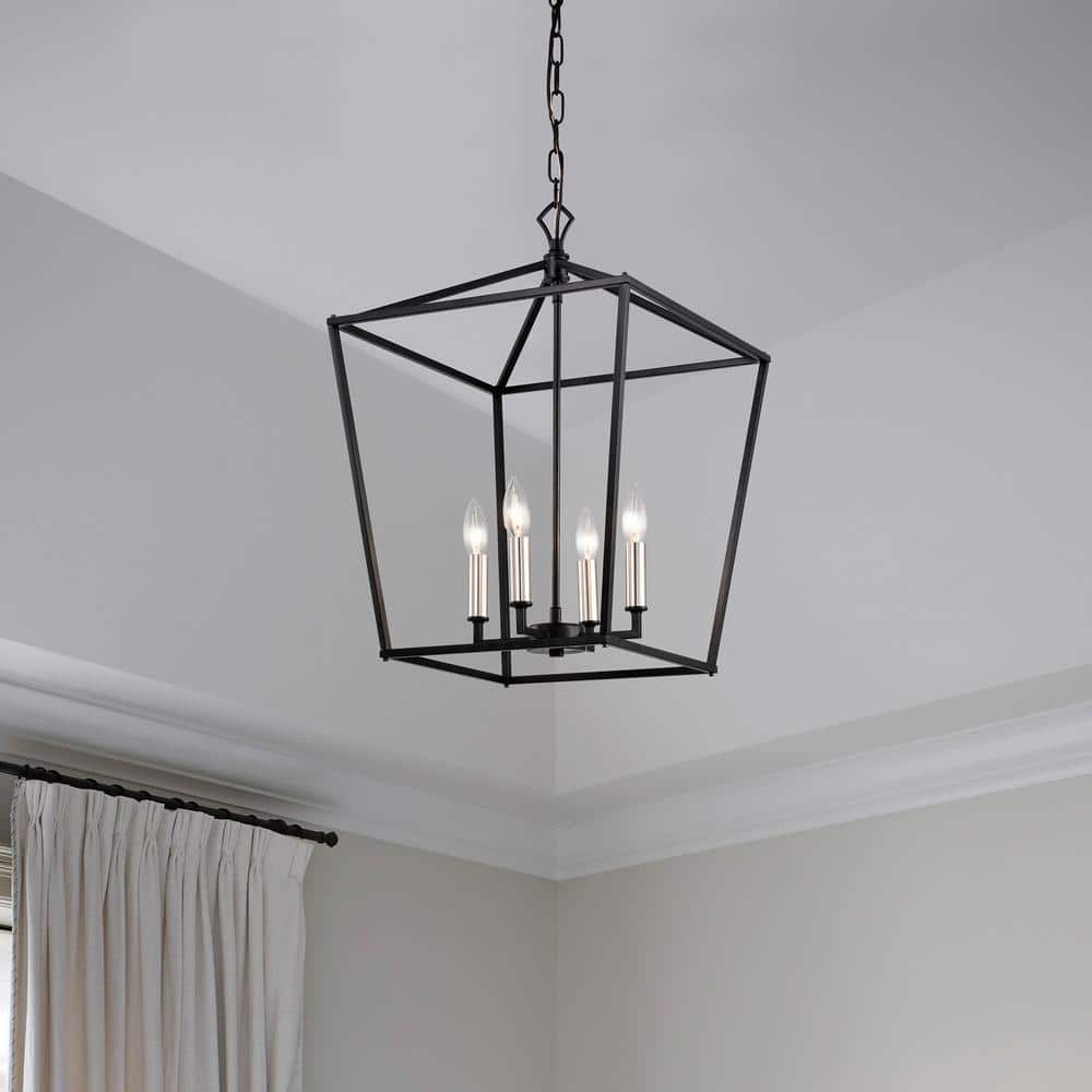 Renzo 63.5'' Matte Black Modern Farmhouse LED Pendant Light