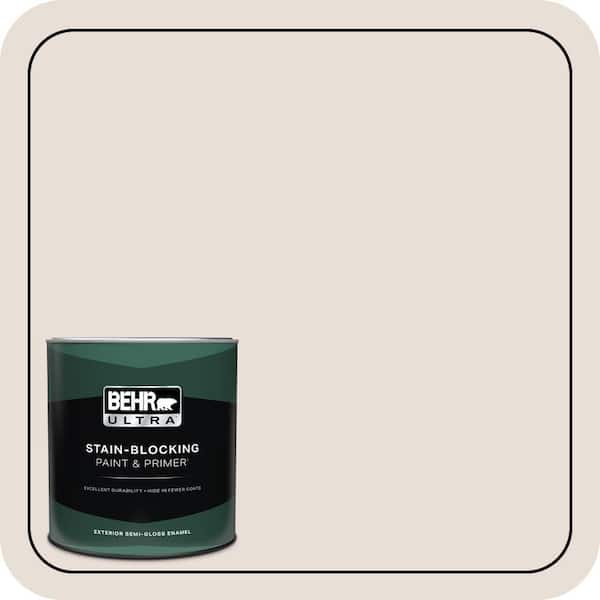 BEHR ULTRA 1 qt. #PPU2-04 Pale Cashmere Semi-Gloss Enamel Exterior Paint & Primer