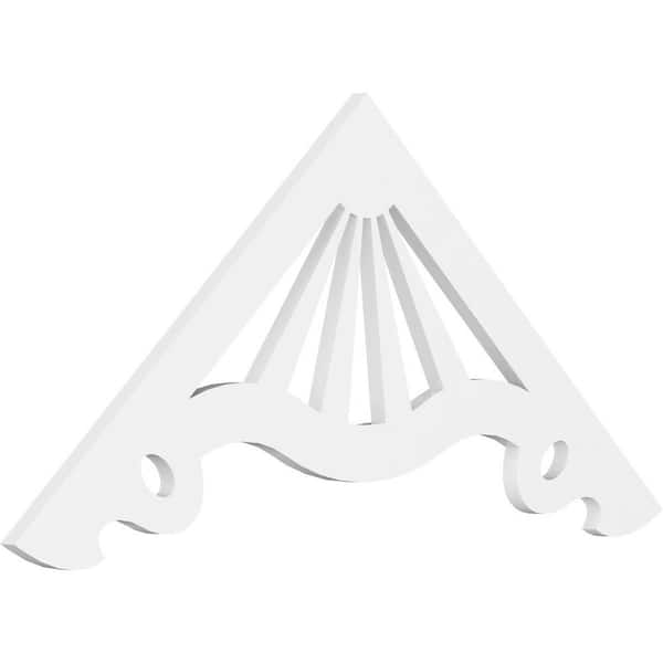 Ekena Millwork Marshall 1 in. D x 22 in. W x 48 in. L Signature Urethane Gable Pediment