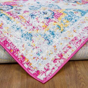 Antep Rugs Elite Lilac 4 ft. x 6 ft. Bohemian Distressed Area Rug ELT66LLA46