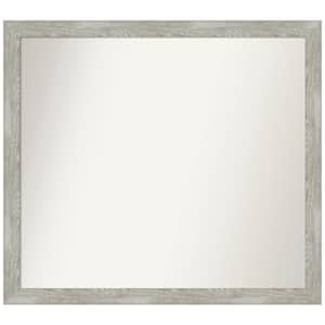 Dove Greywash Narrow Custom Non-Beveled 37.5 in. W x 33.5 in. H Recylced Polystyrene Framed Bathroom Vanity Wall Mirror