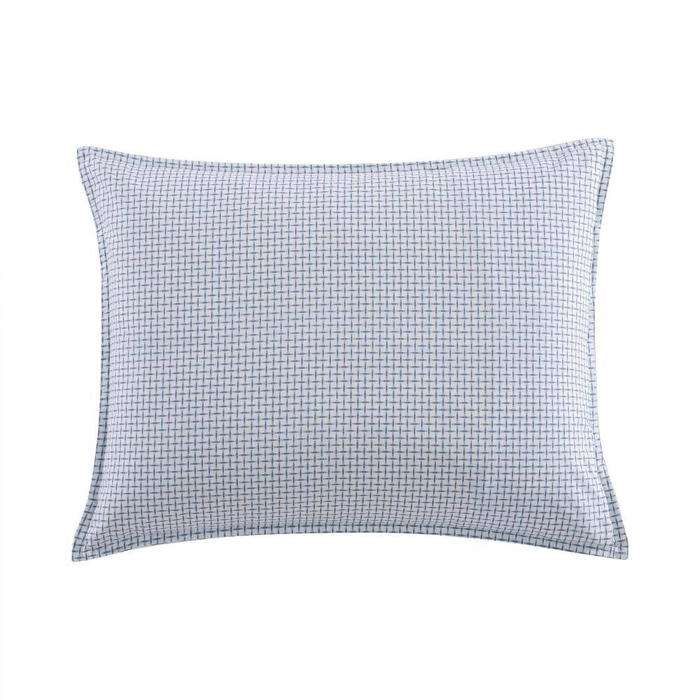 Twin Blue Mirage Cotton Reversible Comforter Set