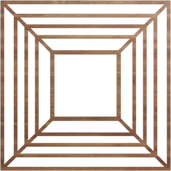 Ekena Millwork 28 in. x 10.25 in. x 0.25 in. Wood Medallion Moulding