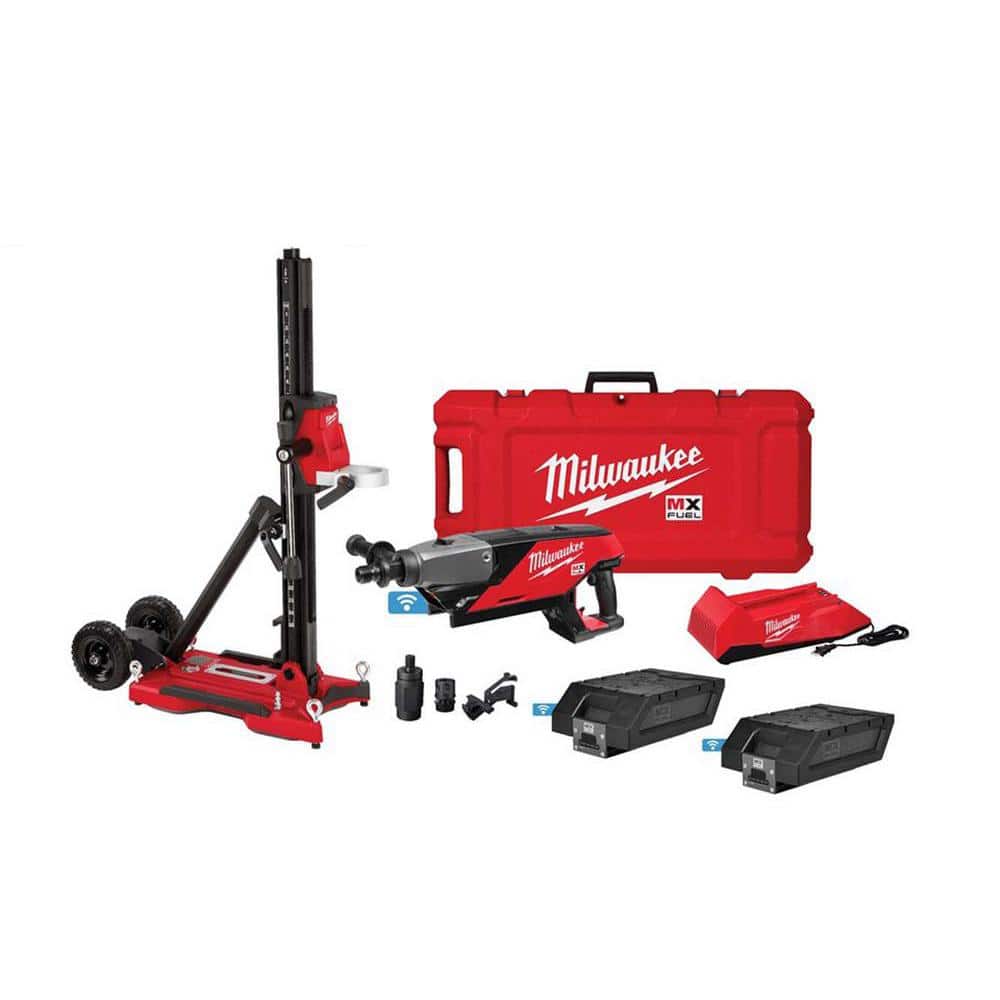 MILWAUKEE MX FUEL Lithium-Ion Cordless Handheld Core Drill Kit with Stand, 2 Batteries and Charger (MXF301-2CXS)