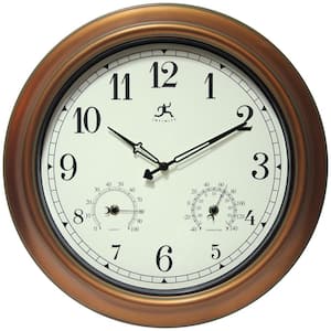 Craftsman 18 in. W x 18 in. L Round Outdoor Wall Clock