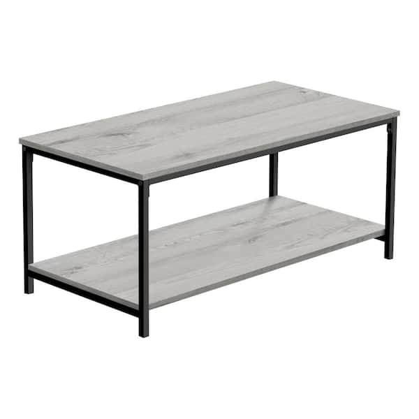 HomeRoots Mariana 40 in. Grey Rectangle Wood Coffee Table