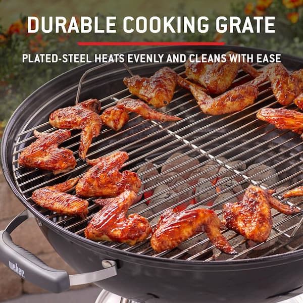 Weber Jumbo Joe Premium 22 in. Charcoal Grill in Black with Steel