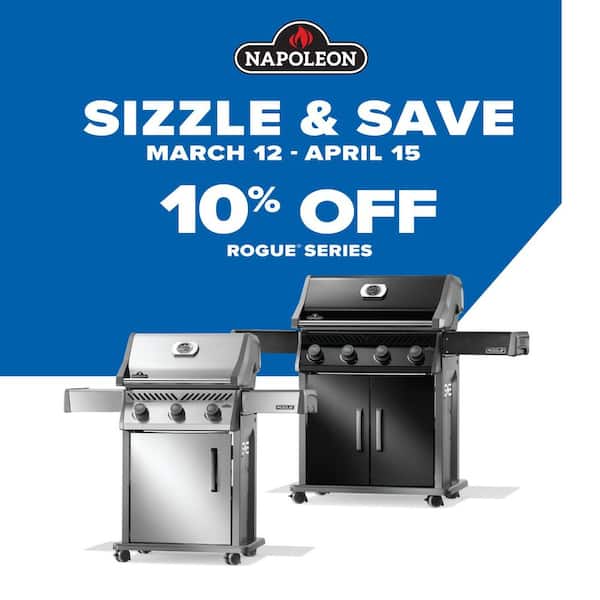 Rogue PRO 625 5-Burner Propane Gas Grill in Stainless Steel with Infrared Side Burner and Stainless Steel Cooking Grids