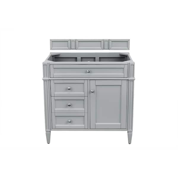 James Martin Vanities Brittany 35 in. W x 23 in.D x 32.8 in. H Single Bath Vanity Cabinet Withput Top in Urban Gray
