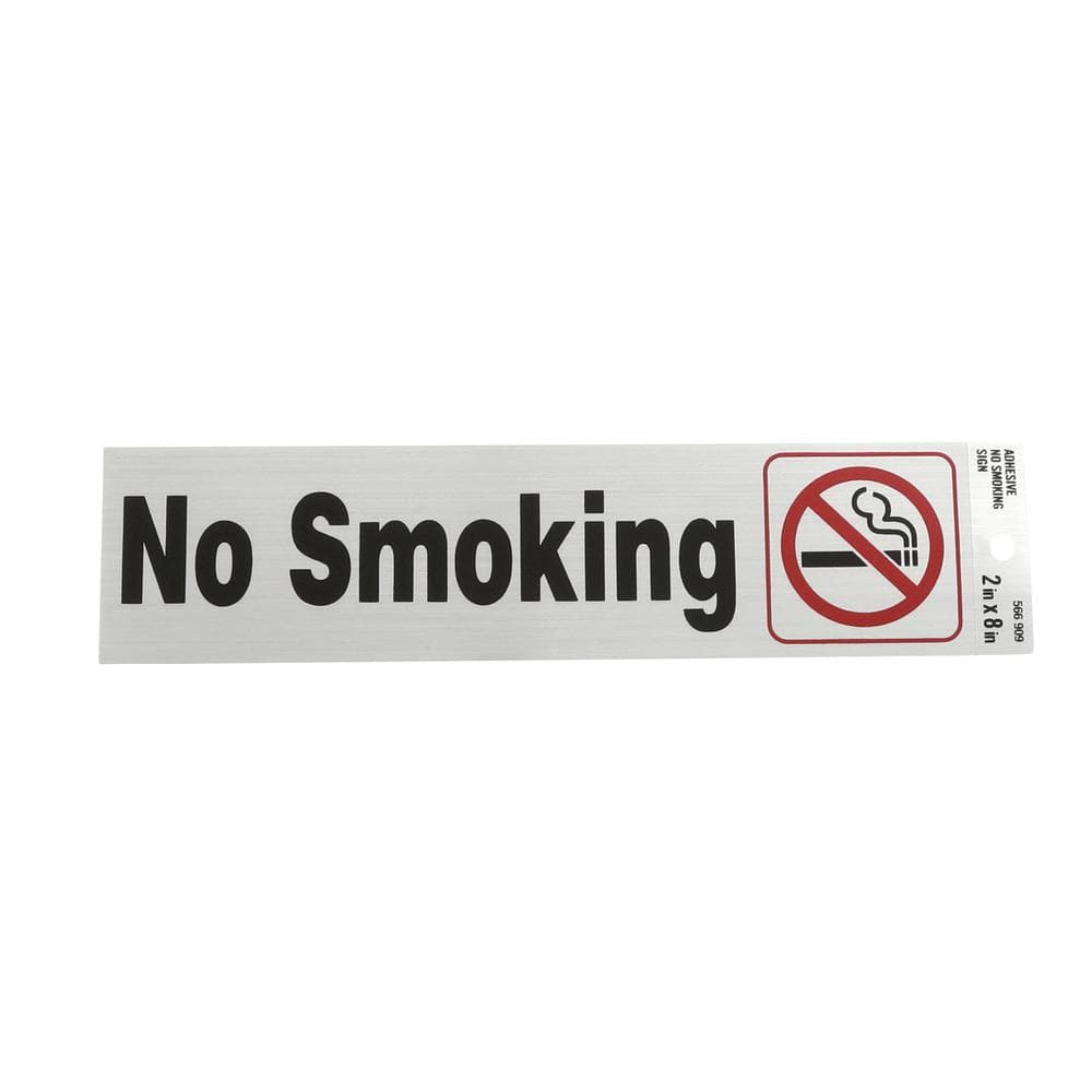 No smoking or vaping laminated sign with sticky pads 