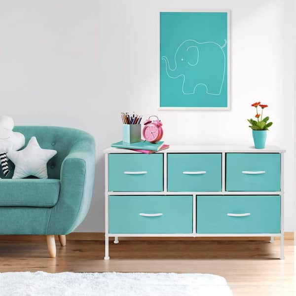 Sorbus Dresser with 8 Drawers - Furniture Storage Chest for Kid's, Teens,  Bedroom, Nursery, Playroom, Clothes, Toys - Steel Frame, Wood Top, Fabric
