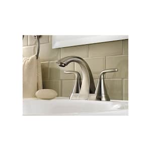 Pasadena 4 in. Centerset 2-Handle Bathroom Faucet in Brushed Nickel