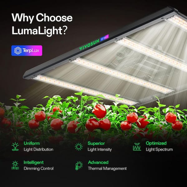 VIVOSUN LumaLight 320W Full Spectrum LED Grow Light with Deep