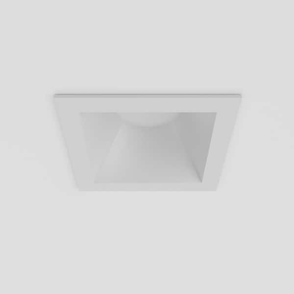 Inspira 2 in. White Square Integrated LED Canless Recessed Lighting Kit Selectable 5CCT 9W 700LM ETL (1-Pack)
