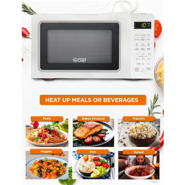 Commercial Chef CHM770SS Countertop Microwave Oven, 0.7 Cubic Feet,  Stainless Steel 