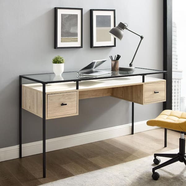 birch writing desk