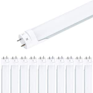 22-Watt T8 LED Tube 4 ft. Ballast Bypass 2970-Lumens Frosted - 5000K (Daylight) (10-Pack)